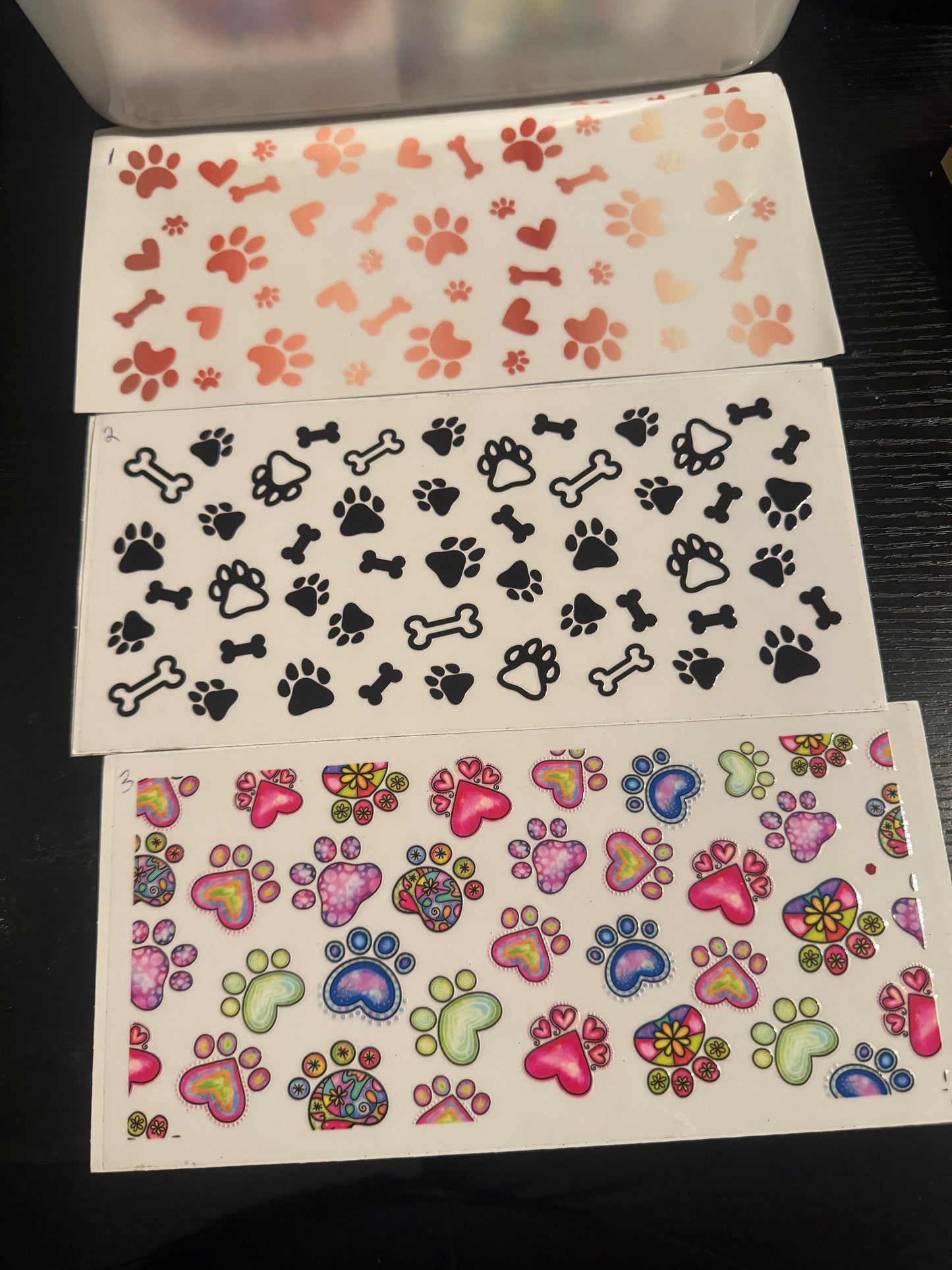 🐾 Paw Print Wraps for Tumblers 🐾